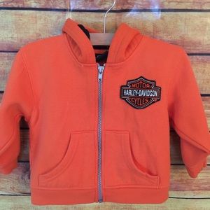 Harley Davidson zip up hoodie 2T